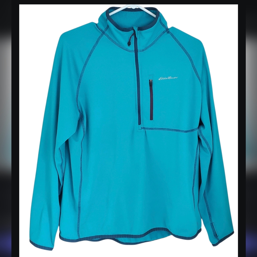 Eddie Bauer Womens First Ascent High Route Jacket XL Teal Ripstop Hiking Outdoor